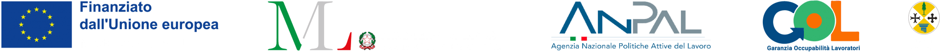 Loghi degli enti finanziatori del Programma GOL