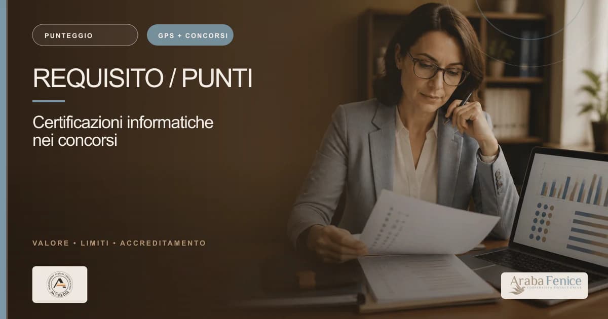 Certificazioni informatiche: il punteggio nei concorsi