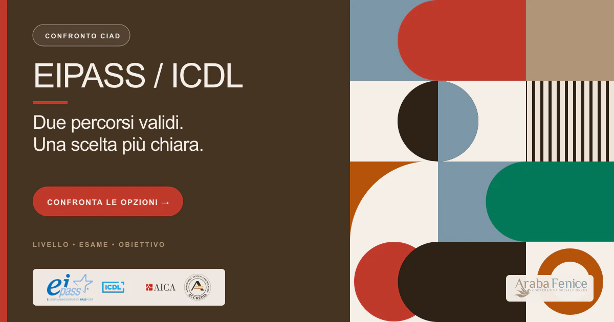 EIPASS o ICDL: quale scegliere per la CIAD
